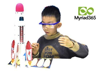 Rocket Science Kit for Kids - STEM Toys by Myriad365 | Kids Rocket Kit for Boys Girls | Science Experiments for Kids | Best Toys for 8 Year Old Boys | Gift for Boys | Rocket Launcher for Kids…